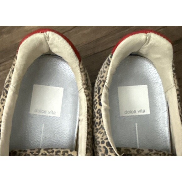 Dolce Vita Laini Sneaker | Tan Leopard Print Suede | Women’s 9.5 | New w/no Tags - Picture 6 of 11